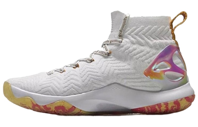 LINING CF Tracing Vintage Basketball Shoes Men High-Top White/Color