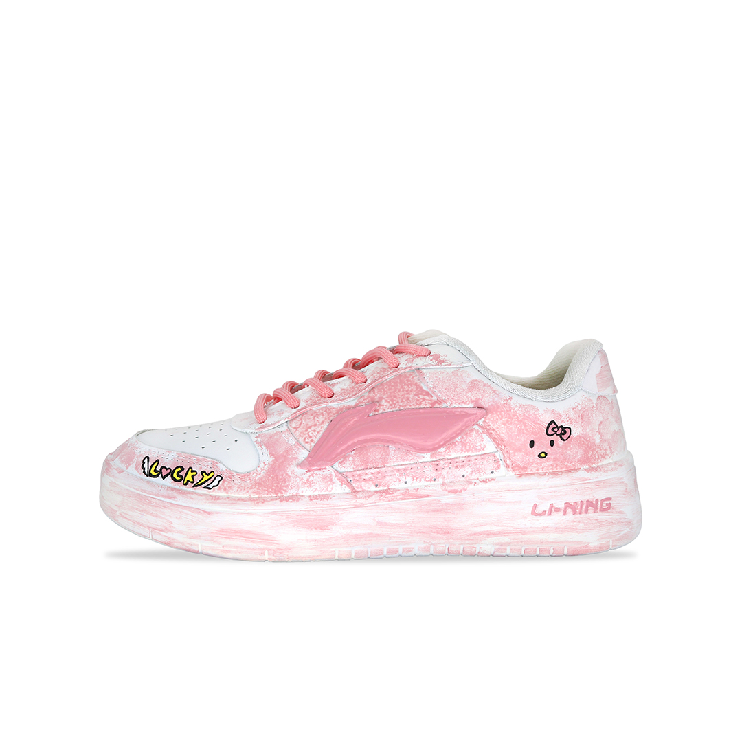 LINING Pontoon Boats Skateboard Shoes Women's Low top Pink