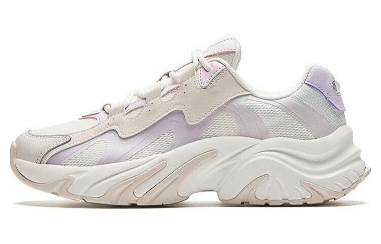 Anta Rabbit Shoes Anti-Slip Wear-Resistant Low-Top Chunky Sneakers Women's White