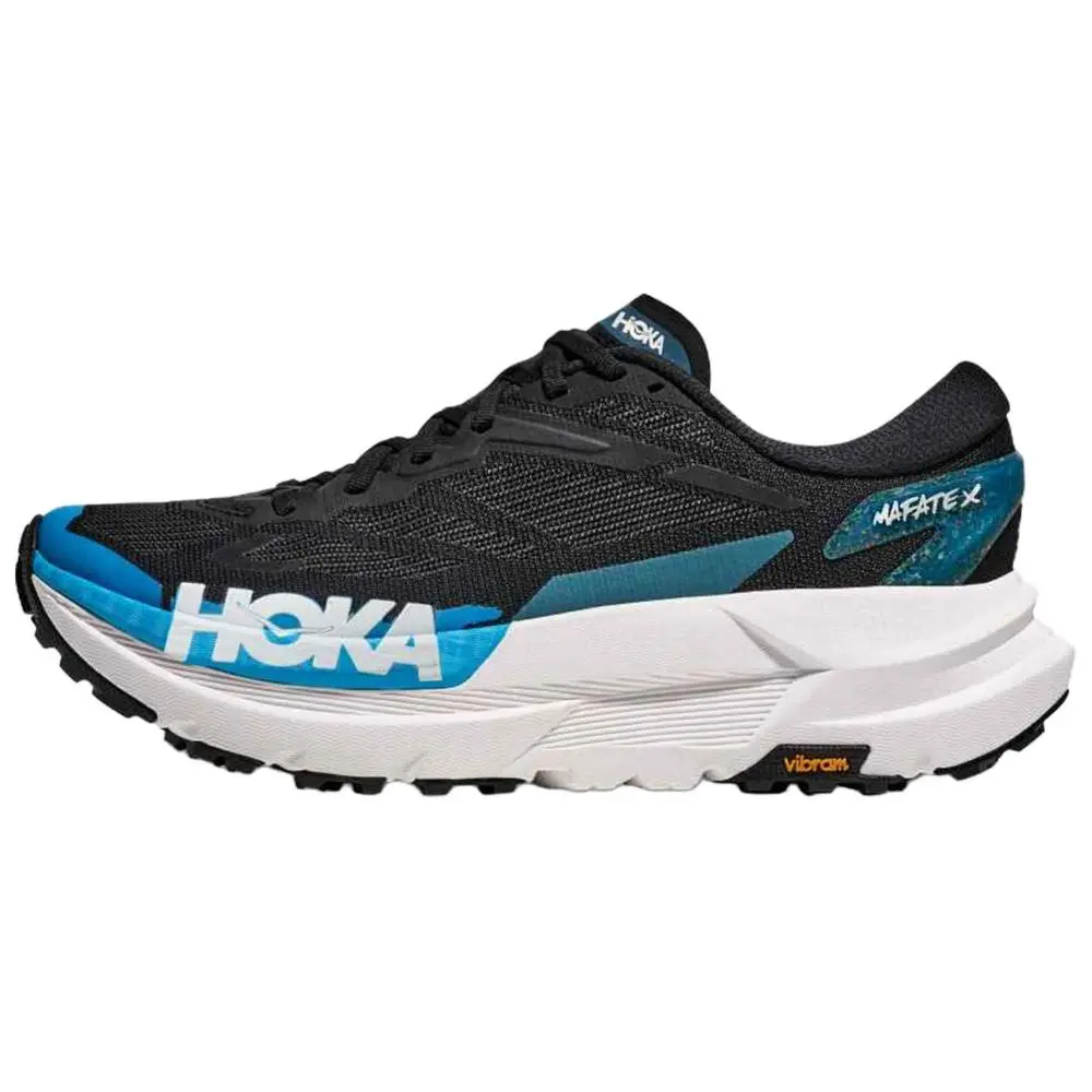 HOKA ONE ONE Mafate X Running Shoes Men's Black Blue