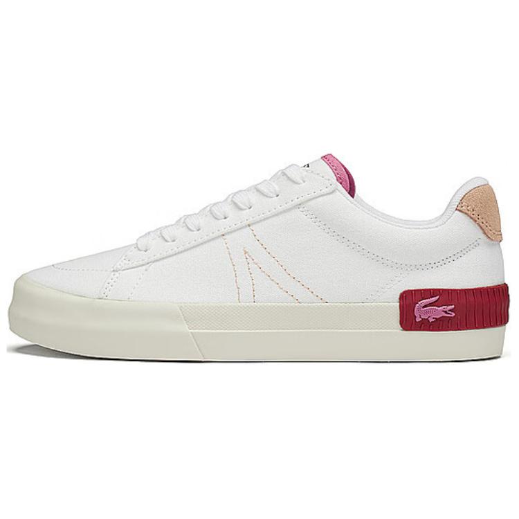 LACOSTE Low-Top Skateboard Shoes Women's White
