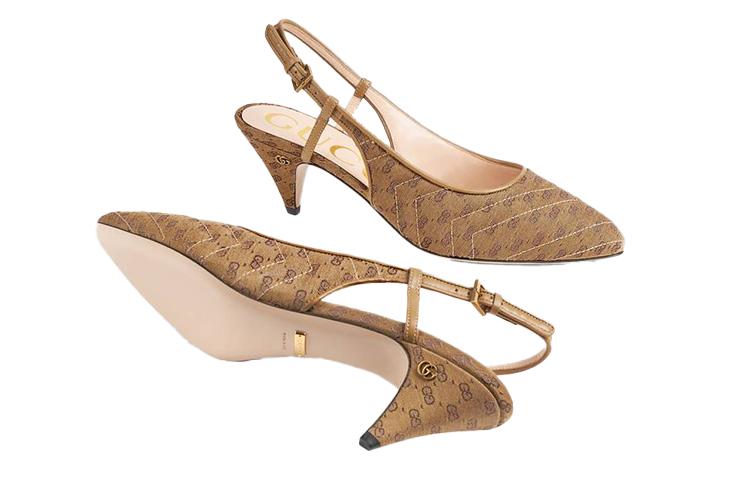 GUCCI Mini Double G Sling Back Pumps