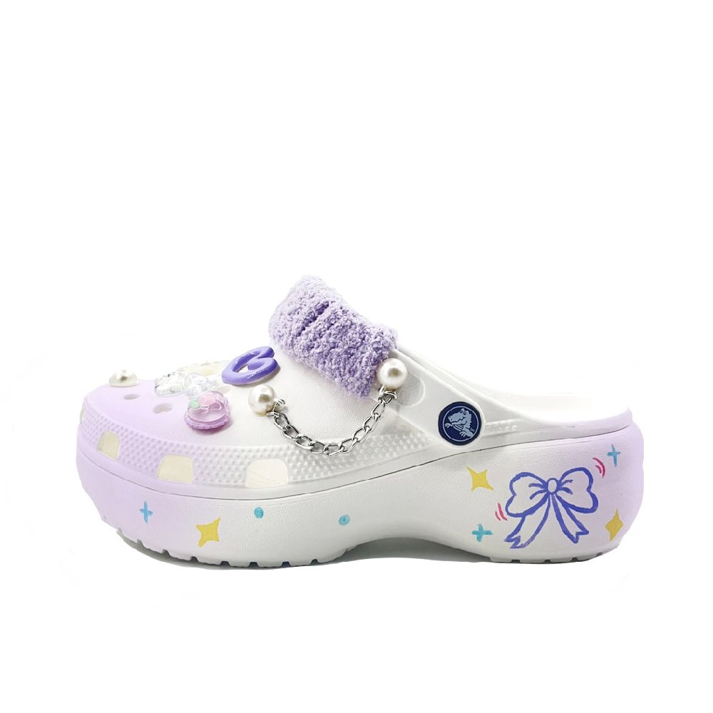 Crocs Classic Platform Clog Clogs Unisex Purple