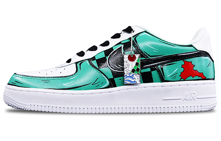 Nike Air Force 1 Skateboard Shoes Women's Low-Top Green