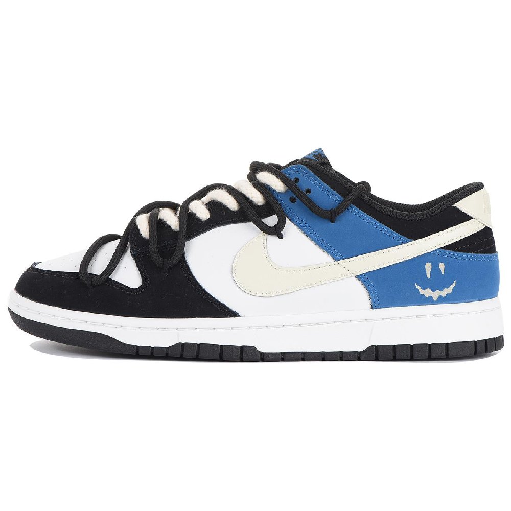 Nike Dunk Slip-Resistant Cushioning Wear-Resistant Lightweight Low-Top Skateboard Shoes Men's Blue Black