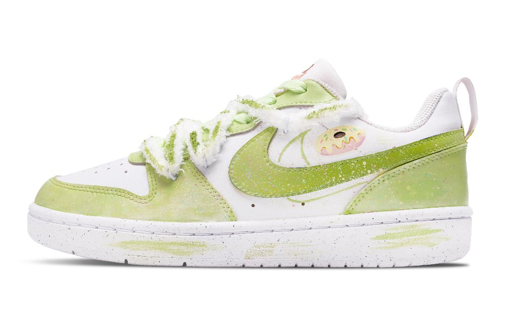 Nike Court Borough 2 Matcha Sweet Donut Shock Absorbers Low Top Skateboard Shoes Women's Fresh Green