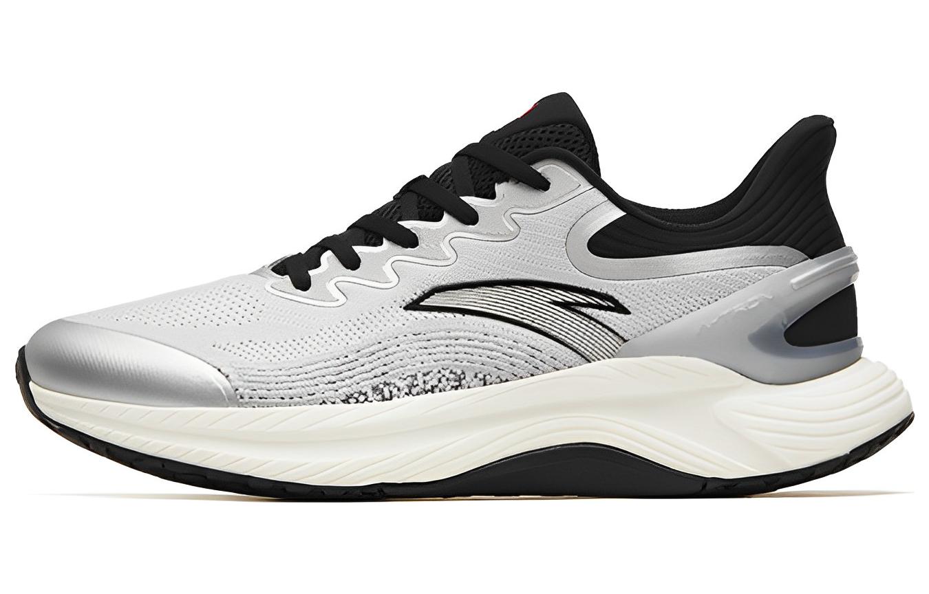 Anta Gen 3.0 Slip Resistant Abrasion Resistant Low top Running Shoes Men's Silver Black