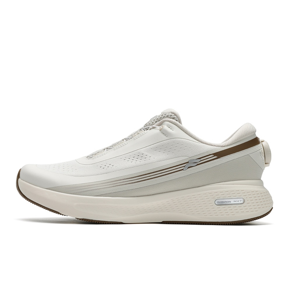 FILA Sports Function Abrasion Resistant Breathable Low Top Running Shoes Men's Micro White
