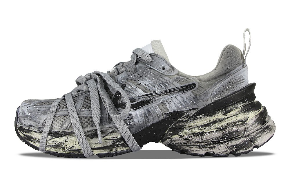 Nike V2K Run Cushioned Slip-Resistant Low-Top Casual Running Shoes Women's Silver White