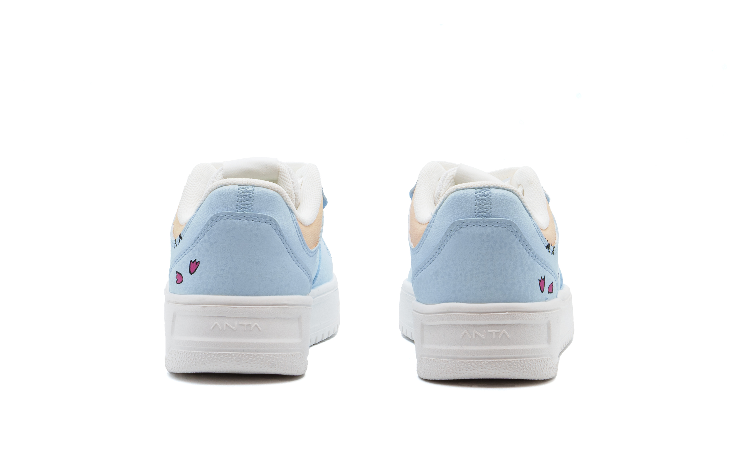 Anta Relaxed Cushioning, Wear Resistant Low Top Skateboard Shoes Unisex Light Blue купить в интернет-магазине Yoocart с быстрой доставкой по России.