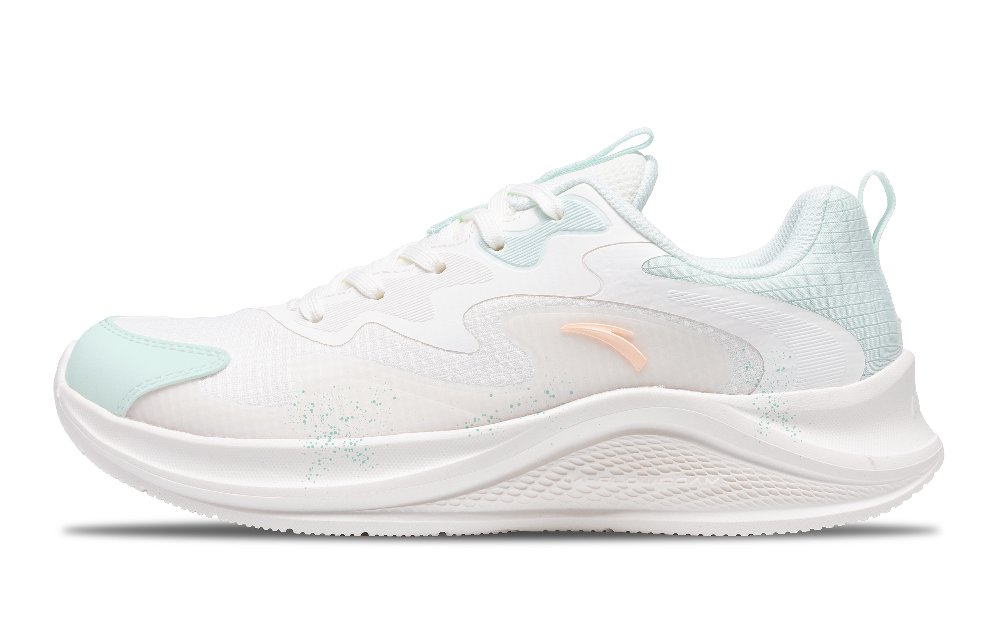 Anta Walk Anti-Slip Wear-Resistant Low-Top Casual Running Shoes Women's White Blue