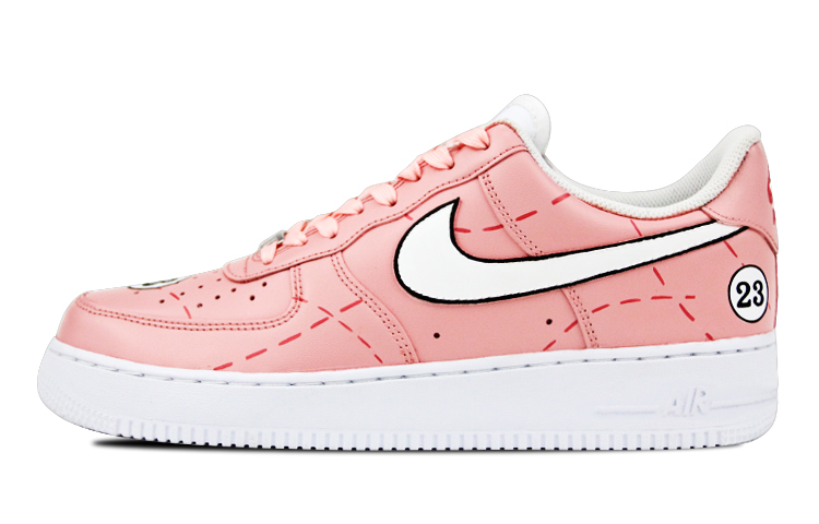 Nike Air Force 1 7 Anti-Slip Wear-Resistant Low-Top Skateboard Shoes Women's White Pink