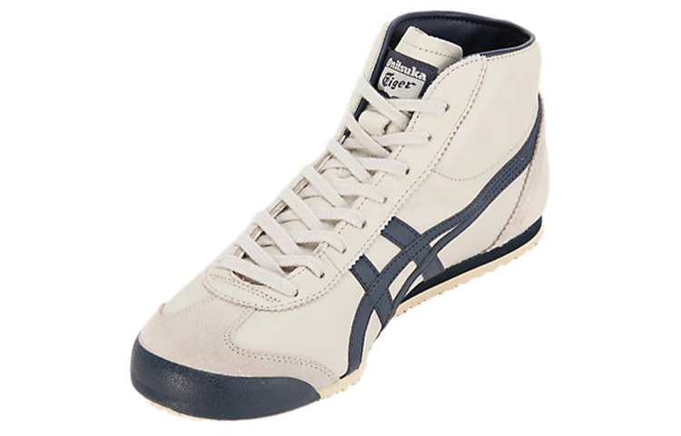 Onitsuka Tiger Mexico Mid Runner 'Creamwhite Dark Blue' купить в интернет-магазине Yoocart с быстрой доставкой по России.
