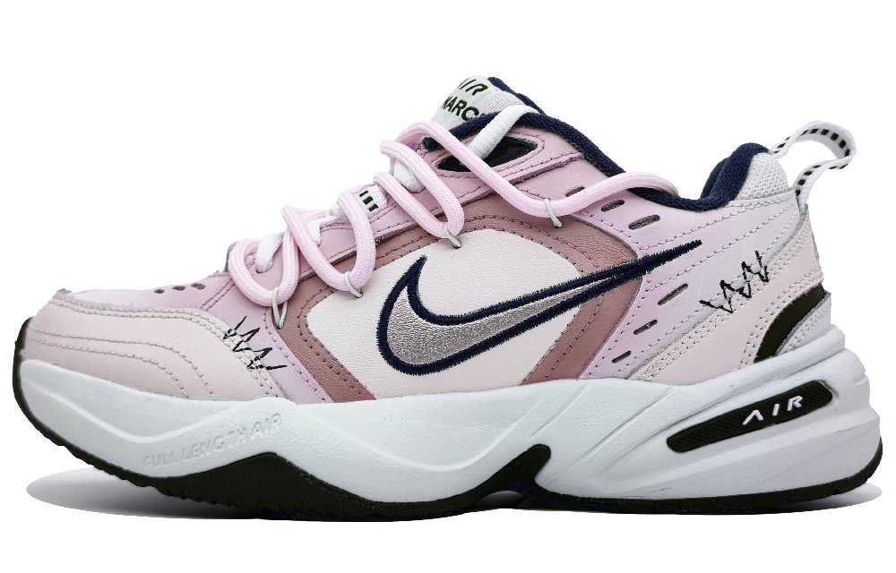 Nike Air Monarch 4 Anti-Slip And Wear-Resistant Height Increasing Low-Top Chunky Sneakers Unisex Cherry Blossom Pink