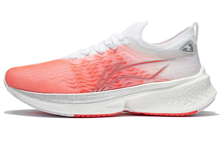 LINING Feidian Discovery Running Shoes Women's Low Top Neon Fruit Red/Standard White