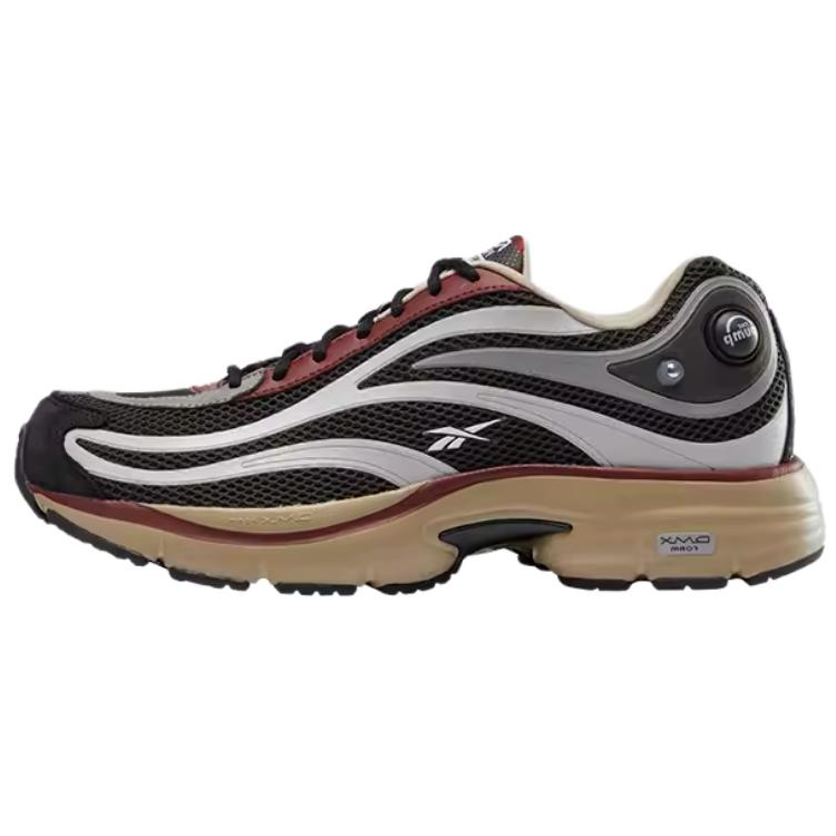 Reebok Anti-Slip Wear-Resistant Low-Top Running Shoes Unisex Black White Brown
