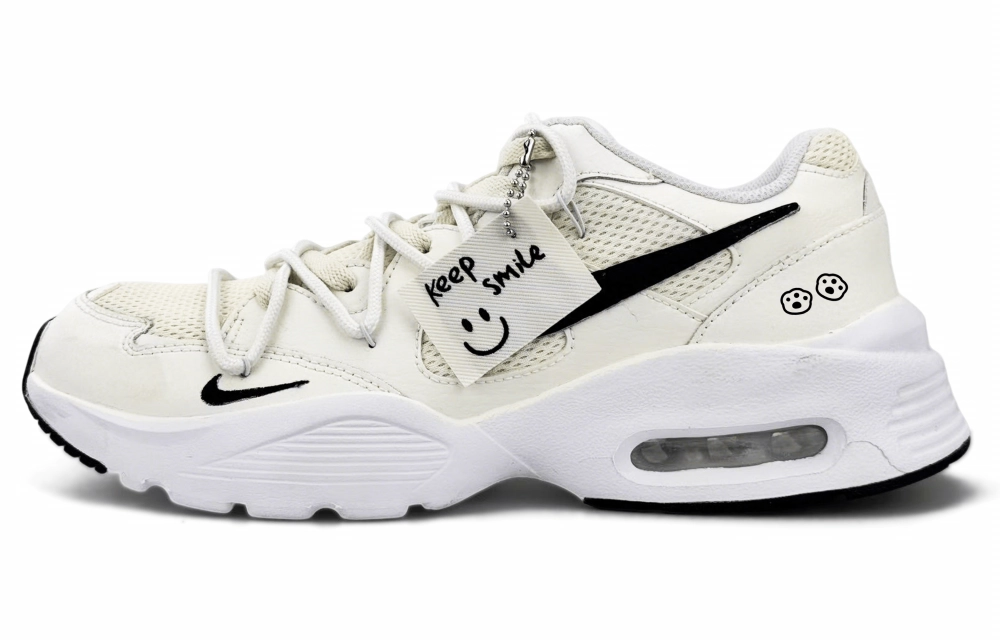 Nike Air Max Fusion Cushioning Low top Casual City Commute Running Shoes Unisex Ecru