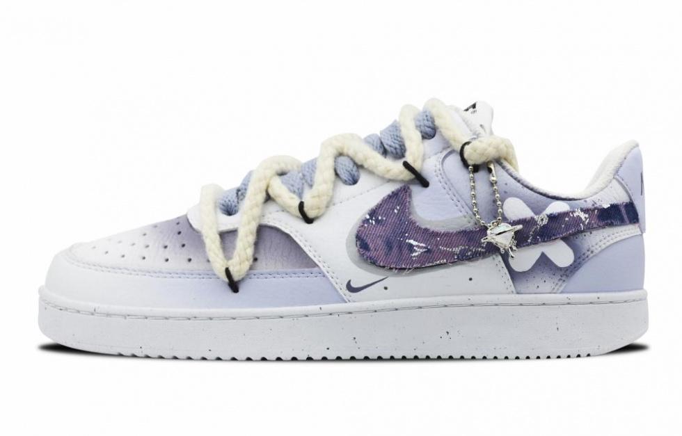 Nike Court Vision 1 Skateboard Shoes Men Low-Top White