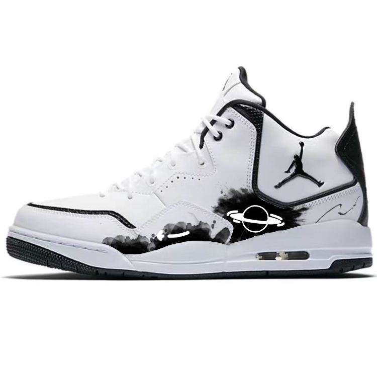 JORDAN Courtside 23 Vintage Basketball Shoes Men Mid Top Black