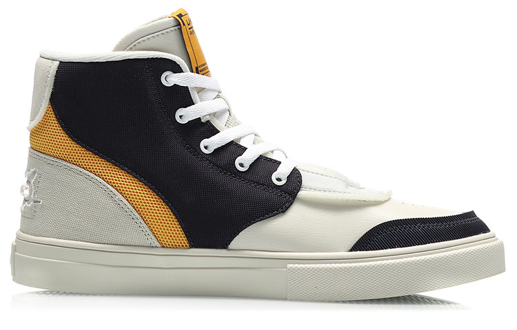 LiNing Slip Resistant, Abrasion Resistant, Balance, Breathable High Top Skateboard Shoes Men's Blue Yellow купить в интернет-магазине Yoocart с быстрой доставкой по России.