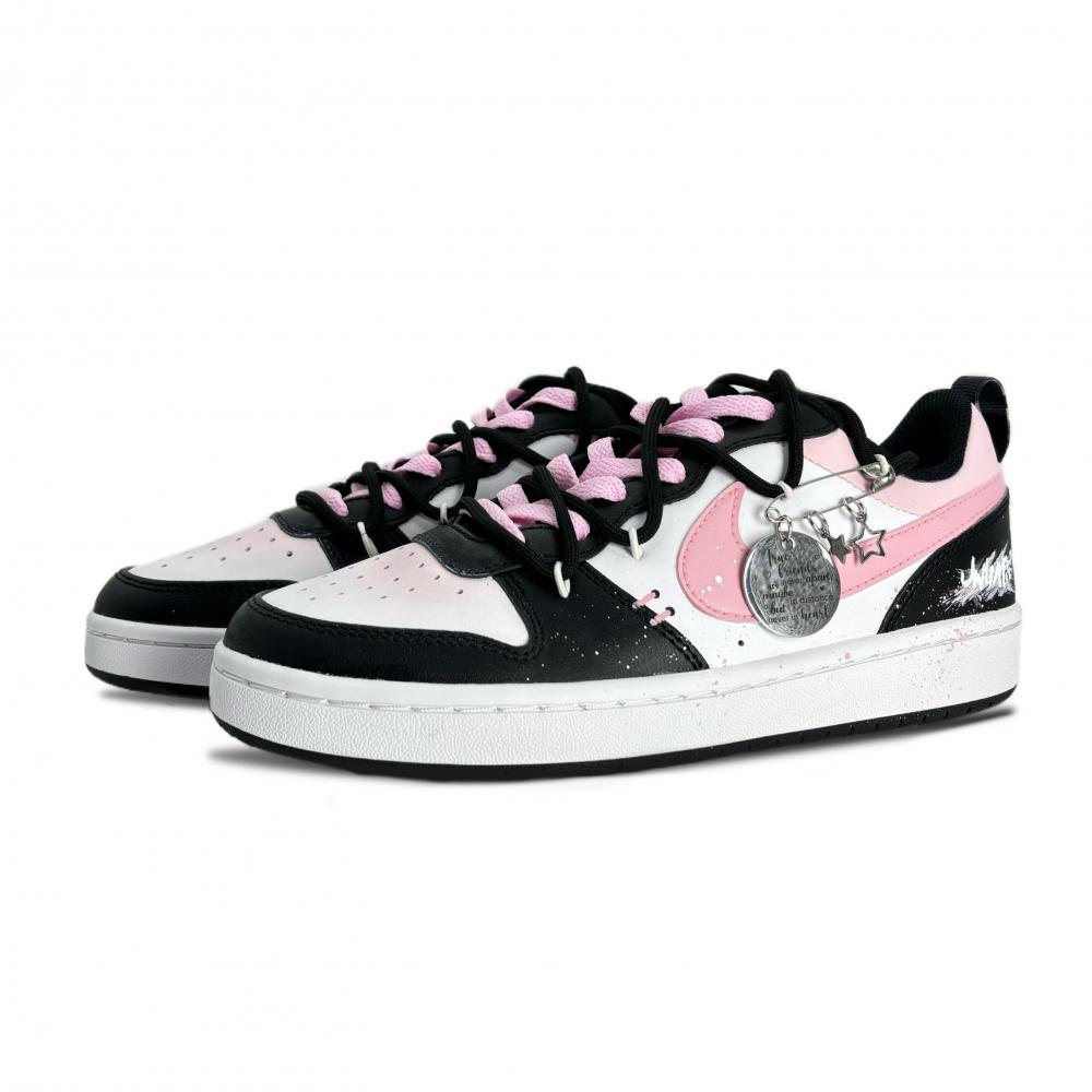 Nike Court Borough 2 Skateboard Shoes Women's Low top White/Pink/Black купить в интернет-магазине Yoocart с быстрой доставкой по России.