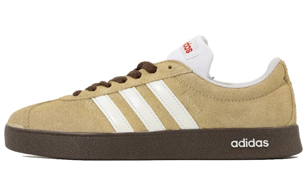 Adidas VL COURT 2.0 Shock Absorbers Low Top Skateboard Shoes Unisex Linen