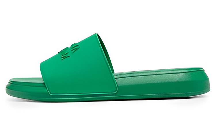 Alexander McQueen Rubber Sole Slip Resistant Slide Slippers Men's Green