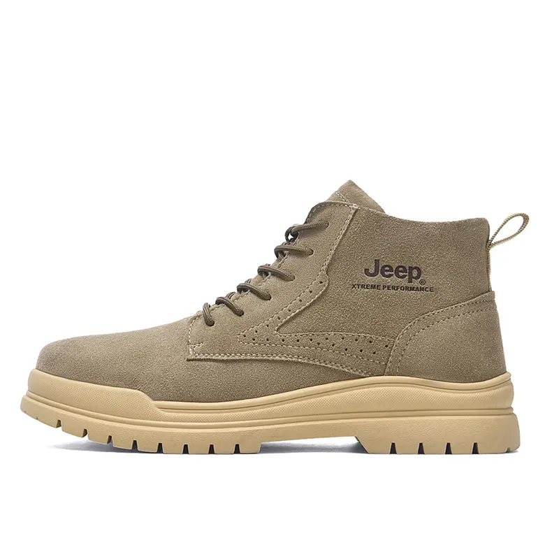 Jeep Ankle Length Martin Boot Men's Khaki