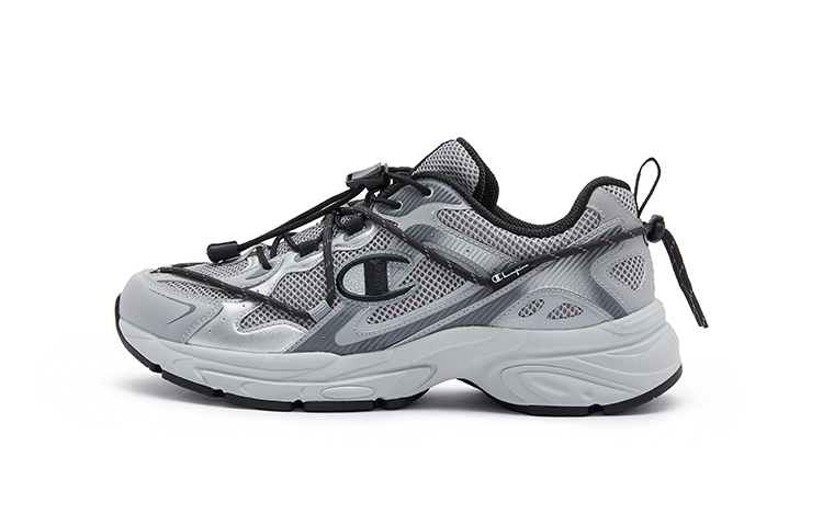 Champion Cushioning Wear-Resistant Low-Top Running Shoes Men's Light Gray