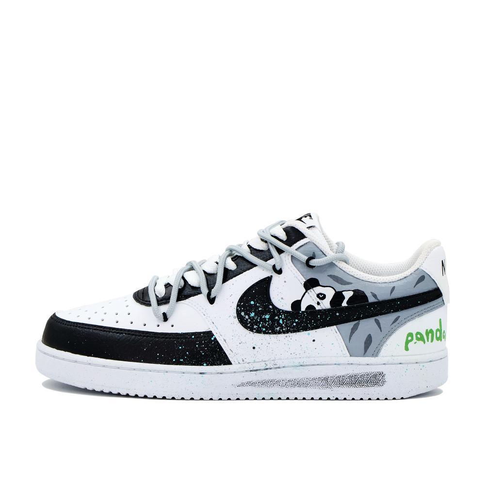 Nike Court Vision 1 Fall Asleep Anti-Slip And Wear-Resistant Breathable Low-Top Skateboard Shoes Men's Black Gray