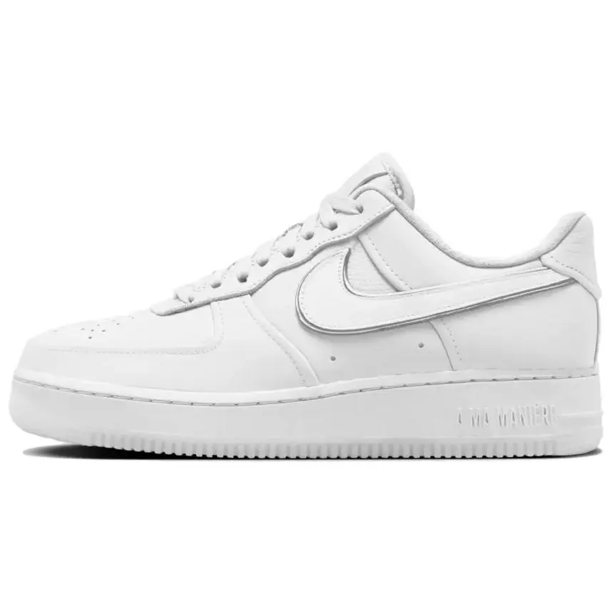 A Ma Maniére x Nike Air Force 1 Slip Resistant Abrasion Resistant Low top Skateboard Shoes Unisex White