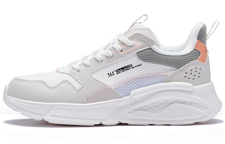 361° Slip Resistant, Abrasion Resistant, Lightweight Low Top Casual Shoes Women's White Gray