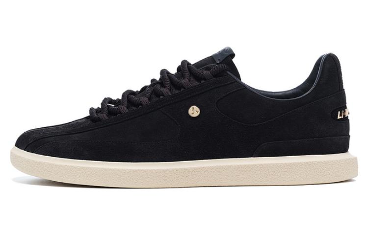 LI NING 1990 Clouds Anti Slip Wear Resistant Low Top Skateboard Shoes Men's Charcoal Black