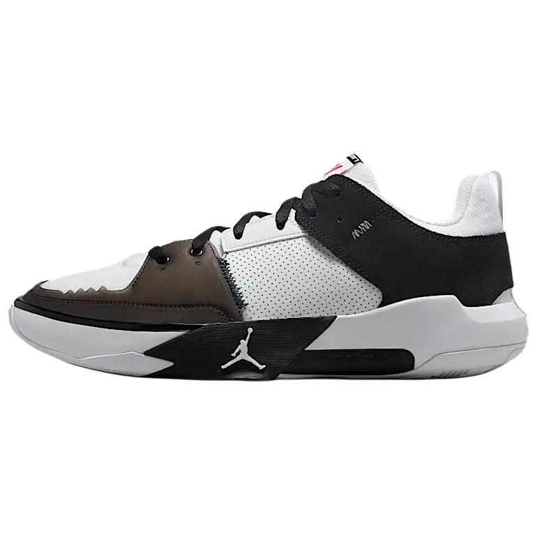 Jordan One Take 5 Wear resistant And Lightweight Low Top Basketball Shoes Men's White Black