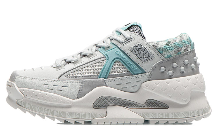 LiNing CF Peace Cushioning Rebound Low-Top Casual Shoes Women's Snow Gray