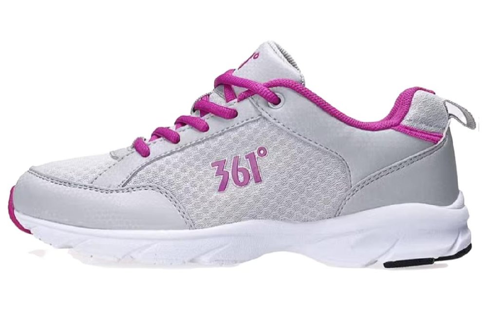 361° Cushioning Wear-Resistant Low-Top Running Shoes Women's Gray Purple