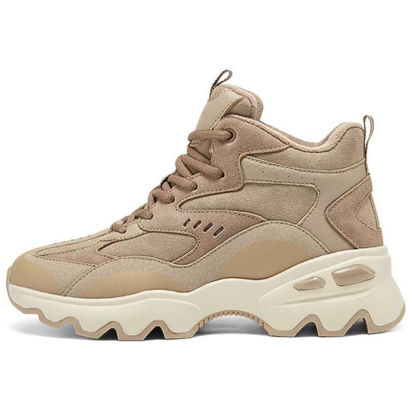 Skechers Modern Comfort Anti-Slip Wear-Resistant High-Top Casual Shoes Women's Tan