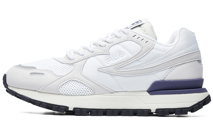 FILA Zagato Cushioned Wear-Resistant Breathable Low-Top Casual Shoes Women's White Gray Black