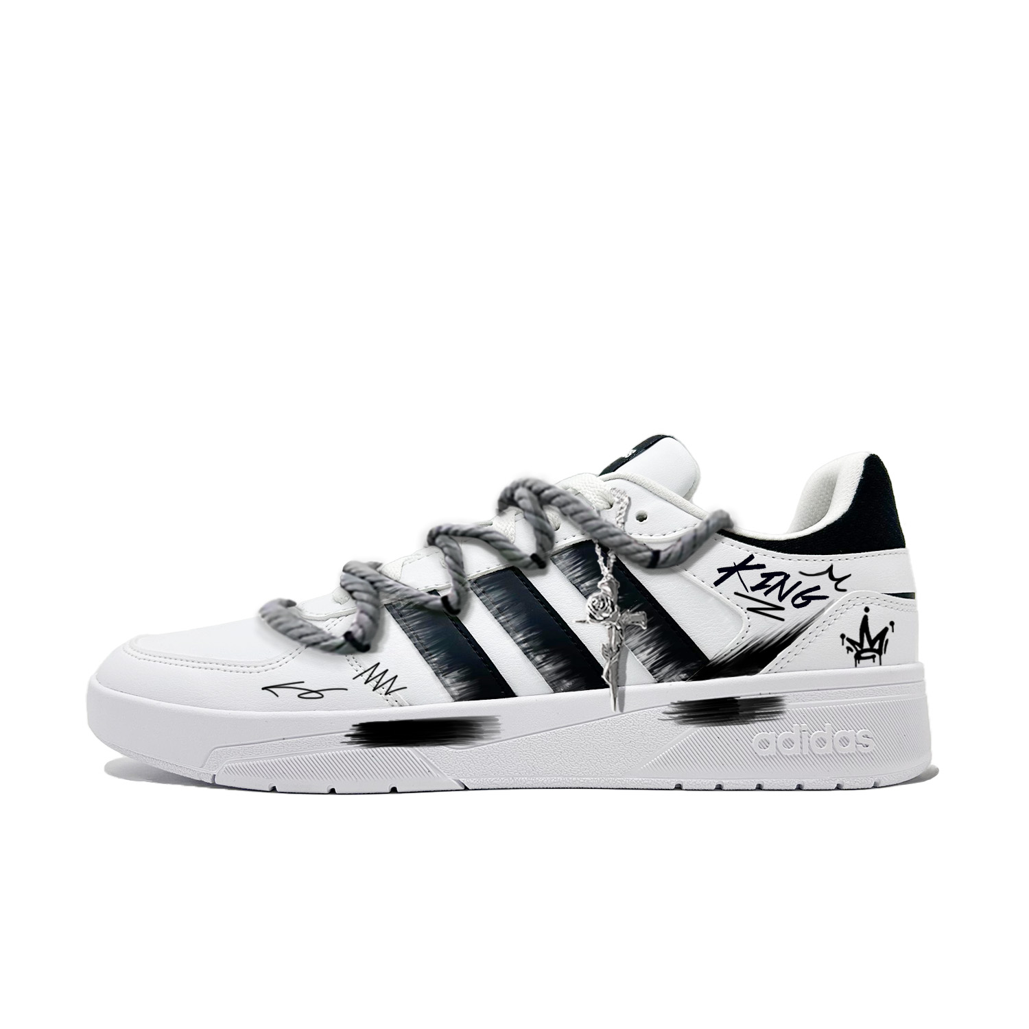 Adidas Neo Courtbeat Skateboard Shoes Men Low Top Black купить в интернет-магазине Yoocart с быстрой доставкой по России.