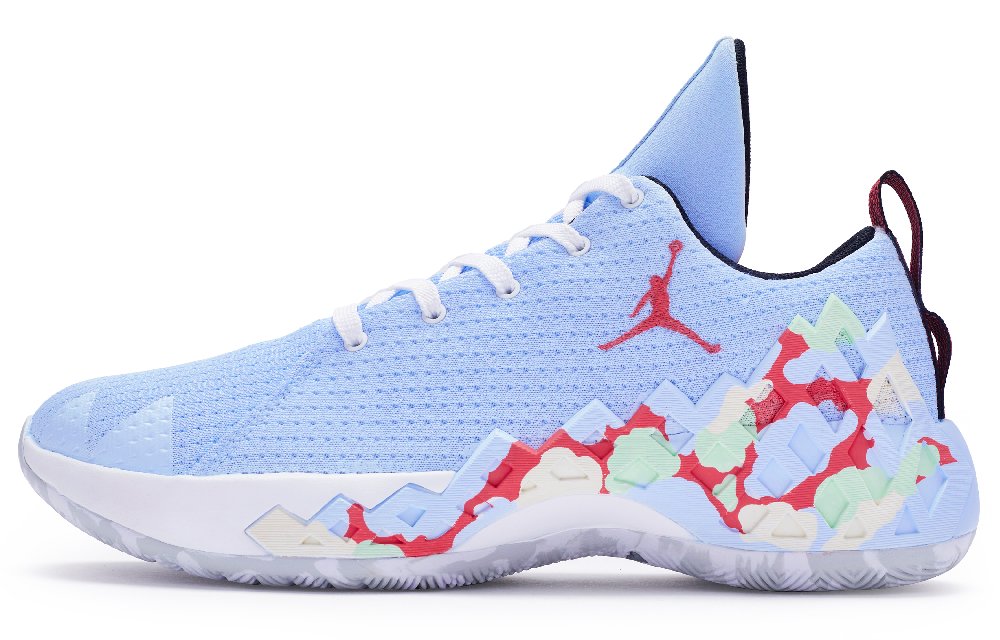 Jordan Jumpman Diamond Anti-Slip Wear-Resistant Low-Top Basketball Shoes Men's Fuchsia