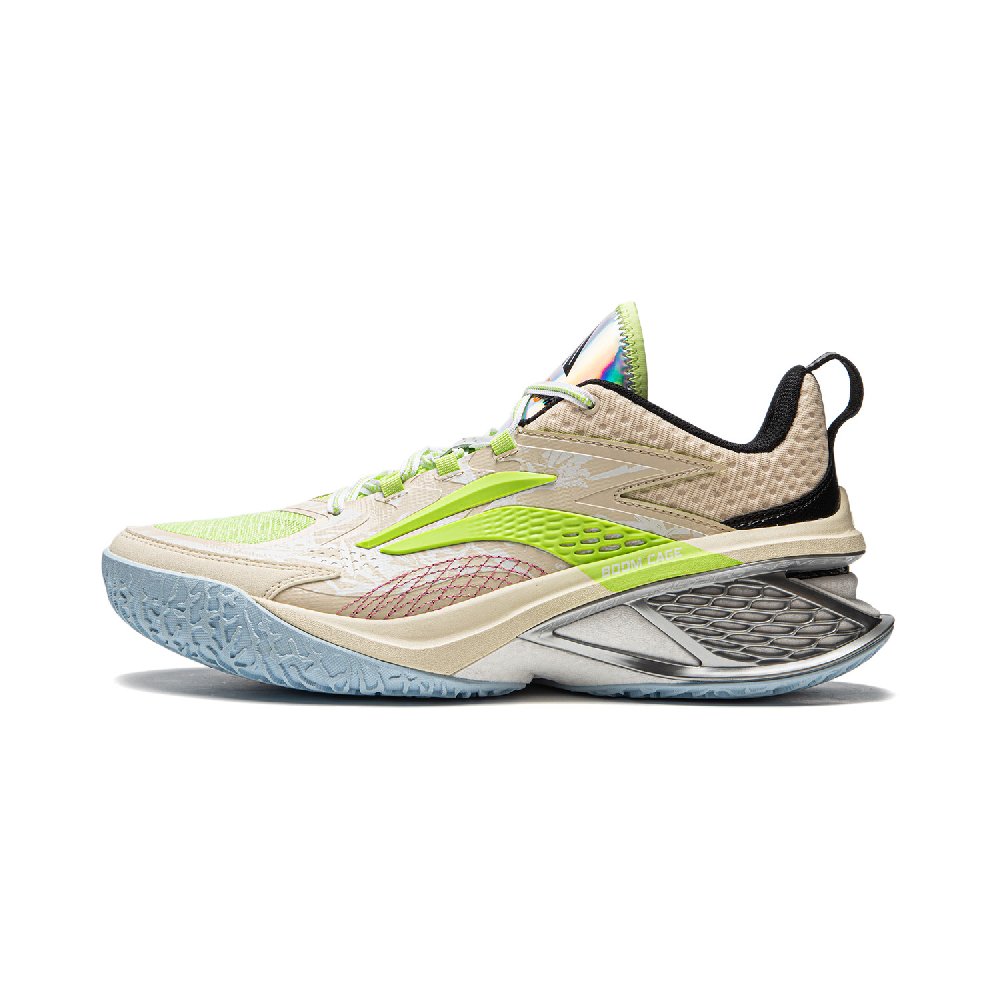 LiNing Air Raid 11 Cushioned Slip-Resistant Lightweight Low-Top Performance Basketball Shoes Men's Stone White Gray