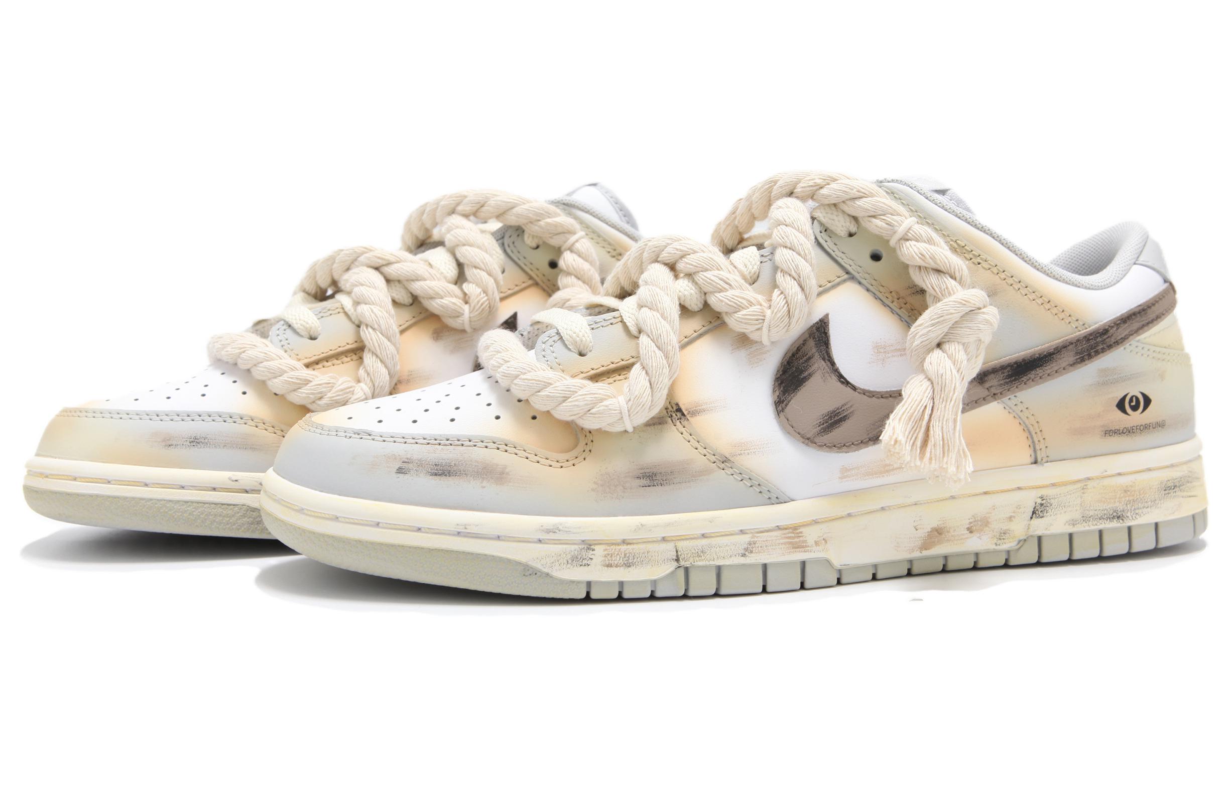 Nike Dunk Abrasion Resistant Low Top Skateboard Shoes Unisex Beige Yellow купить в интернет-магазине Yoocart с быстрой доставкой по России.