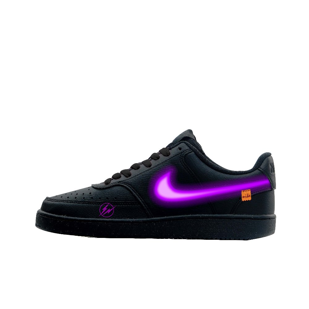 Nike Court Vision Low Wear resistant And Lightweight Low Top Skateboard Shoes Unisex Misty Purple