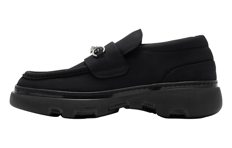Burberry Barbed-wire Detail Nubuck Loafers