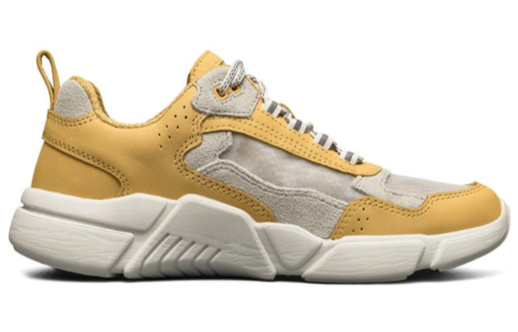 Skechers Block Cushioning Abrasion Resistant Breathable Low Top Casual Shoes Women's Yellow