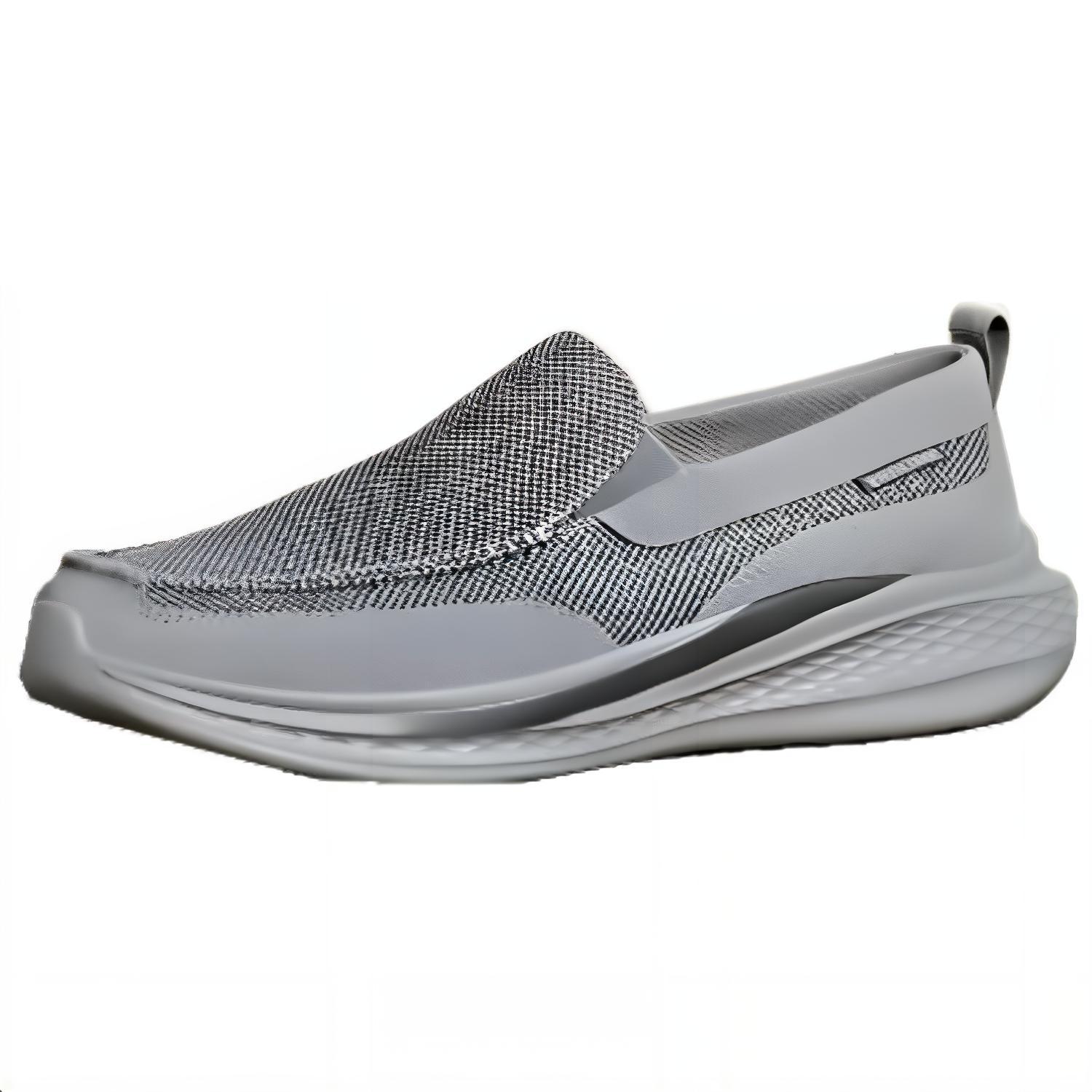 Skechers Cushioning, Wear Resistant Low top Casual Shoes Men's Gray