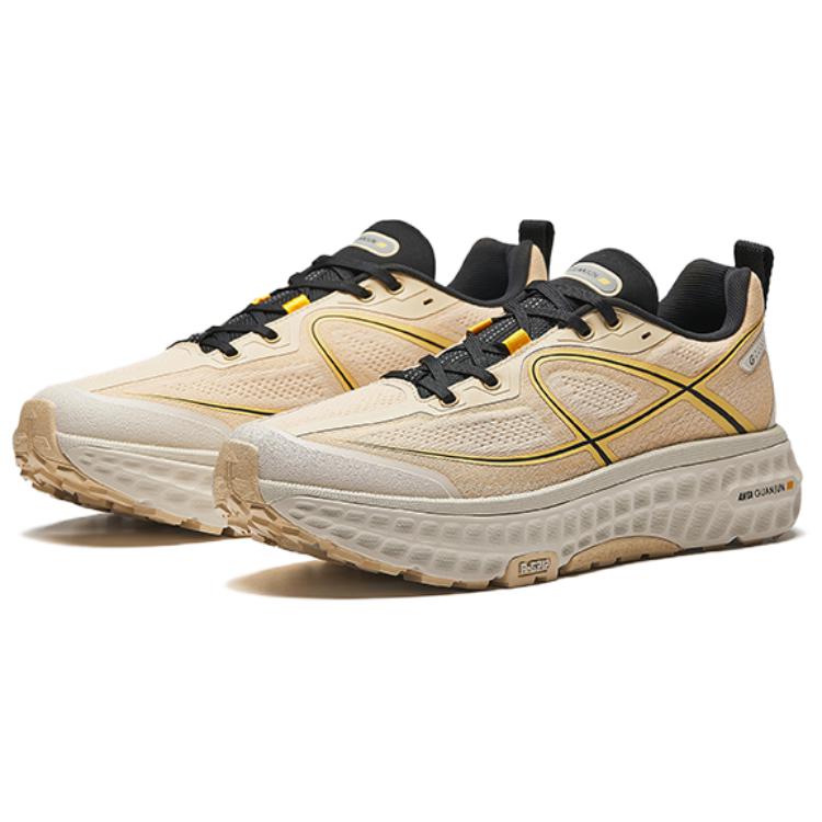 Anta Champion Full Line 2 Cushioning Abrasion Resistant Breathable Low top Casual Running Shoes Men's Beige Black купить в интернет-магазине Yoocart с быстрой доставкой по России.