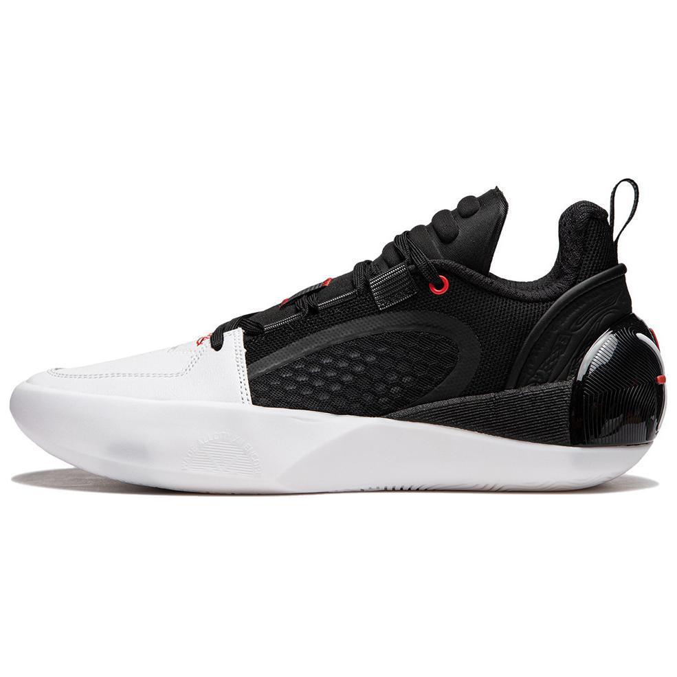 LINING Full City 12 ENCORE Basketball Shoes Men's Low Top Black White