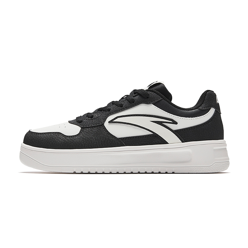 Anta Anti-Slip And Wear-Resistant Coverage Low-Top Skateboard Shoes Women's White Black