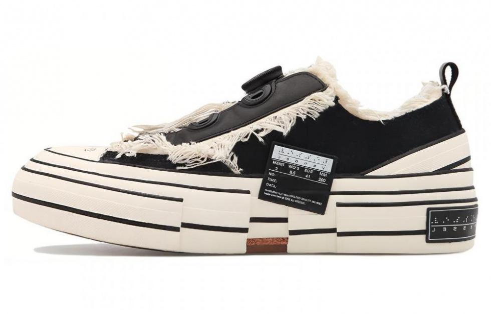Yohji Yamamoto xVESSEL X Yohji Yamamoto Women's Patchwork Platform Low 'Black White'
